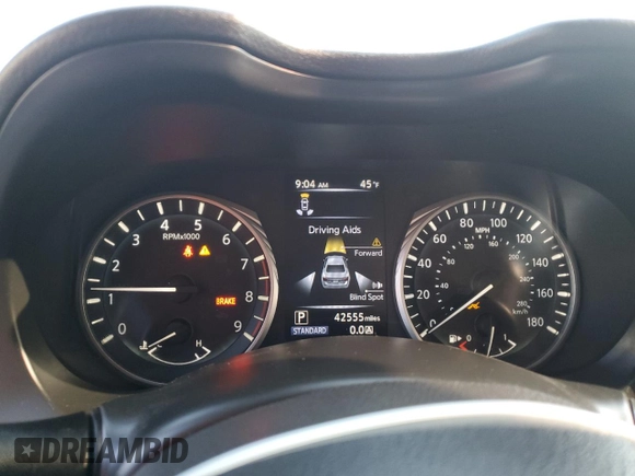2018 Infiniti Q50 RED SPORT 400 with VIN JN1FV7AR0JM481270, listed as a Copart auction lot 53777515 with 42,555 mi miles and Clean Title. Bid and sale history available at carsss.com. Image 9.