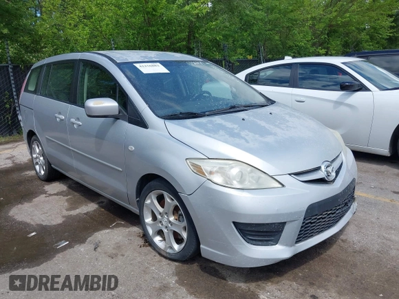 2008 Mazda 5 Sport with VIN JM1CR293380314345, listed as a IAAI auction lot 42156882 with 127,703 mi miles. Bid and sale history available at carsss.com. Image 1.