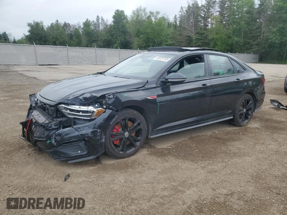 2021 Volkswagen Jetta GLI S with VIN 3VW6T7BU8MM019714, listed as a Copart auction lot 60979755 with 99,289 mi miles and Salvage title. Bid and sale history available at DreamBid. Image 1.