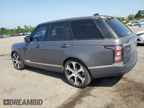 2017 Land Rover Range Rover with VIN SALGS2FE3HA359431, listed as a Copart auction lot 61728395 with 75,210 mi miles and Salvage title. Bid and sale history available at DreamBid. Image 2.