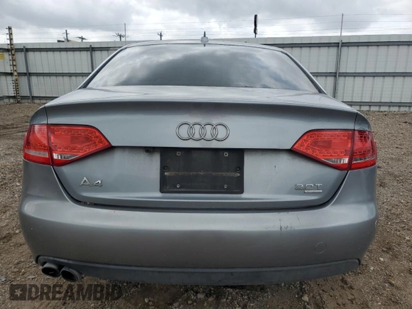 2011 Audi A4 Premium Plus with VIN WAUFFAFL4BA098850, listed as a Copart auction lot 54441645 with 145,293 mi miles and Salvage title. Bid and sale history available at DreamBid. Image 6.