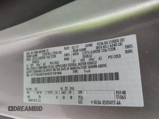 2017 Ford F-250 Lariat with VIN 1FT7W2BT0HED15184, listed as a IAAI auction lot 42133773 with 88,679 mi miles and . Bid and sale history available at DreamBid. Image 9.