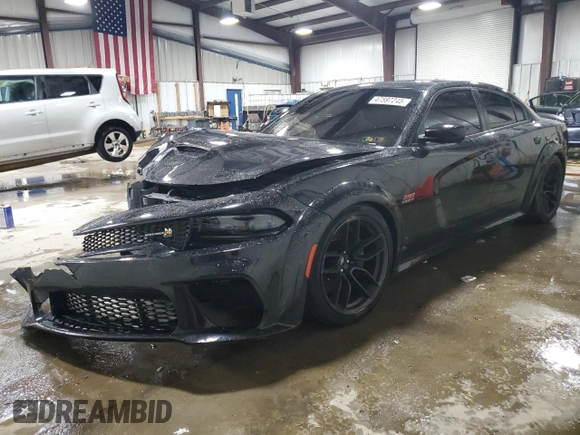 2021 Dodge Charger Scat Pack Widebody with VIN 2C3CDXGJ5MH619269, listed as a Copart auction lot 47597245 with 32,788 mi miles and Salvage Title. Bid and sale history available at carsss.com. Image 1.