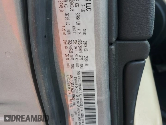 2016 Jeep Grand Cherokee Limited 75th Anniversary with VIN 1C4RJEBG5GC369618, listed as a Copart auction lot 60269055 with 83,494 mi miles and Salvage title. Bid and sale history available at DreamBid. Image 13.