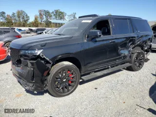 2024 Cadillac Escalade 4WD Sport Platinum with VIN 1GYS4GKL4RR248624, listed as a Copart auction lot 75739104 with 0 mi miles and Salvage Title. Bid and sale history available at carsss.com. Image 1.