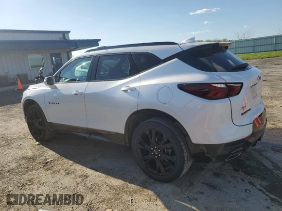2020 Chevrolet Blazer RS z VIN 3GNKBKRS7LS693835, wystawiony jako Copart lot #56047675 z przebiegiem 62 752 mil mil oraz Szkoda całkowita • Salvage title. Historia ofert i sprzedaży dostępna na DreamBid. Obrazek 2.
