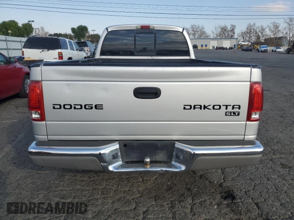 2004 Dodge Dakota SLT with VIN 1D7GL42N94S576921, listed as a Copart auction lot 89334585 with 175,085 mi miles and Salvage title. Bid and sale history available at DreamBid. Image 6.