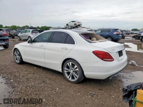 2016 Mercedes-Benz C 300 with VIN 55SWF4JB1GU154078, listed as a Copart auction lot 60606455 with 99,455 mi miles and Salvage title. Bid and sale history available at DreamBid. Image 2.