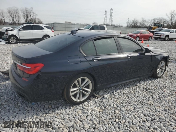 2018 BMW 7 Series 750i xDrive with VIN WBA7B0C56JG527160, listed as a Copart auction lot 44614404 with Not provided miles and . Bid and sale history available at DreamBid. Image 3.