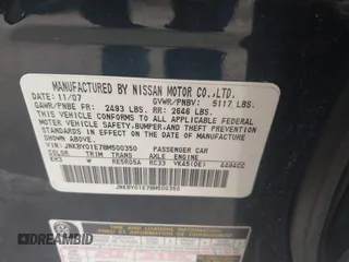 2008 Infiniti M45 with VIN JNKBY01E78M500350, listed as a IAAI auction lot 41740865 with 1 mi miles. Bid and sale history available at carsss.com. Image 9.