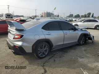 2024 Subaru WRX with VIN JF1VBAB60R9805163, listed as a Copart auction lot 82056864 with 2,649 mi miles and Salvage Title. Bid and sale history available at carsss.com. Image 3.