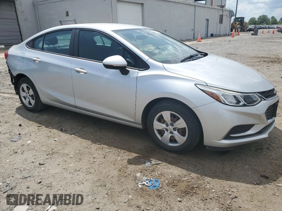 2018 Chevrolet Cruze LS with VIN 1G1BC5SM9J7214287, listed as a Copart auction lot 54958255 with 32,709 mi miles and Salvage Title. Bid and sale history available at DreamBid. Image 4.