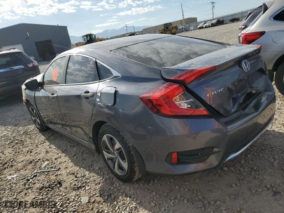 2020 Honda Civic Sedan LX with VIN 2HGFC2F66LH576895, listed as a Copart auction lot 52206974 with 0 mi miles and Salvage Title. Bid and sale history available at carsss.com. Image 2.