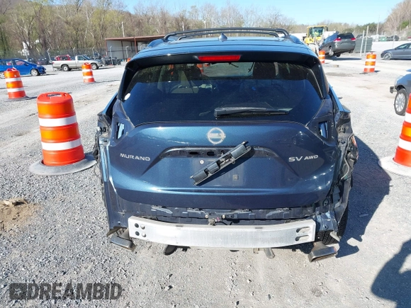 2015 Nissan Murano SV with VIN 5N1AZ2MH0FN270472, listed as a IAAI auction lot 41971525 with 167,410 mi miles. Bid and sale history available at carsss.com. Image 6.