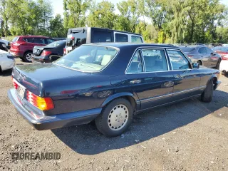 1991 Mercedes-Benz 420 with VIN WDBCA35E1MA599800, listed as a Copart auction lot 66687274 with 84,817 mi miles and Non Repairable. Bid and sale history available at carsss.com. Image 3.