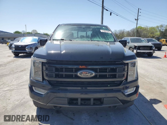 2022 Ford F-150 XL with VIN 1FTFW1E89NFB36368, listed as a Copart auction lot 51965345 with 50,781 mi miles and Salvage Title. Bid and sale history available at DreamBid. Image 5.