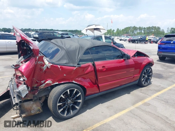 2007 Ford Mustang Deluxe with VIN 1ZVFT84N375262112, listed as a IAAI auction lot 42298758 with 146,489 mi miles and . Bid and sale history available at DreamBid. Image 4.