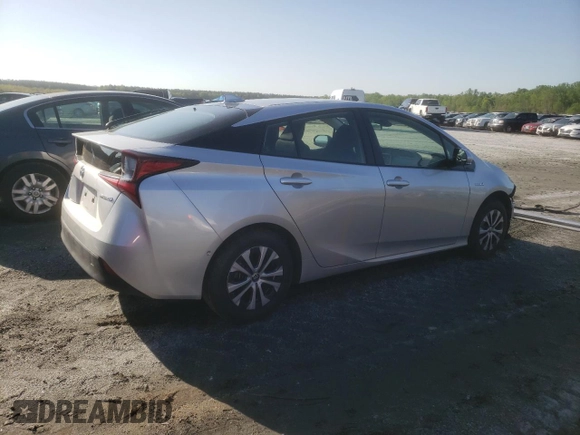 2019 Toyota Prius LE with VIN JTDL9RFU9K3003241, listed as a Copart auction lot 51743415 with 52,629 mi miles and Salvage Title. Bid and sale history available at DreamBid. Image 3.