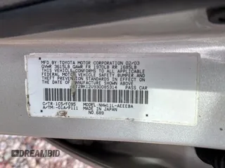 2003 Toyota Prius with VIN JT2BK12U930085314, listed as a Copart auction lot 83051554 with 131,074 mi miles and Clean Title. Bid and sale history available at carsss.com. Image 10.