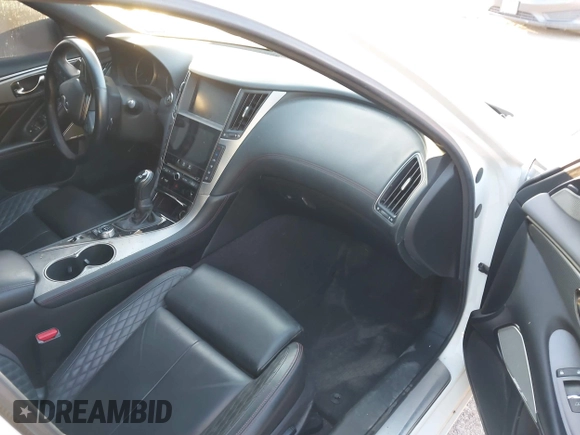 2018 Infiniti Q50 Red Sport 400 with VIN JN1FV7AP3JM461528, listed as a IAAI auction lot 41152839 with 91,500 mi miles and . Bid and sale history available at DreamBid. Image 5.