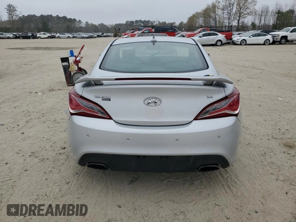 2016 Hyundai Genesis Coupe R-Spec with VIN KMHHU6KJ3GU132264, listed as a Copart auction lot 48354714 with 17,245 mi miles and Salvage title. Bid and sale history available at DreamBid. Image 6.