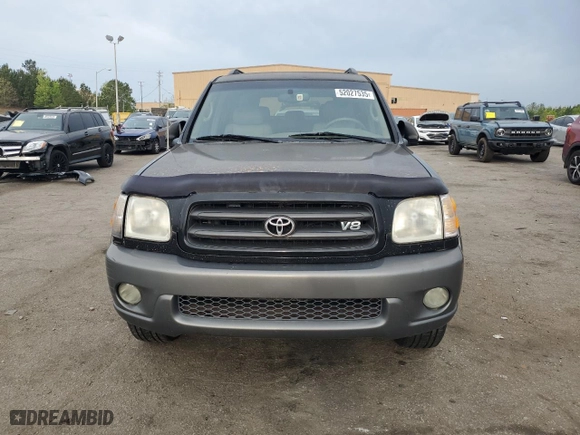2004 Toyota Sequoia SR5 with VIN 5TDZT34A14S228353, listed as a Copart auction lot 52027535 with 266,889 mi miles and Clean Title. Bid and sale history available at carsss.com. Image 5.