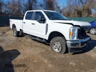 2023 Ford Super Duty F-250 SRW XL with VIN 1FT7W2BA4PEC97513, listed as a IAAI auction lot 41621677 with Not Provided miles. Bid and sale history available at carsss.com. Image 1.