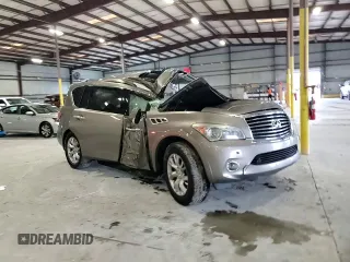 2013 Infiniti QX56 with VIN JN8AZ2NC4D9330416, listed as a Copart auction lot 70080304 with 0 mi miles and Salvage Title. Bid and sale history available at carsss.com. Image 11.