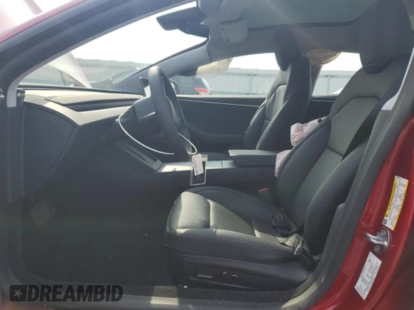 2025 Tesla Model 3 Long Range with VIN 5YJ3E1EB5SF895861, listed as a Copart auction lot 60513665 with 5,637 mi miles and Salvage title. Bid and sale history available at DreamBid. Image 7.