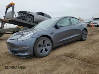 2021 Tesla Model 3 Long Range with VIN 5YJ3E1EB2MF852663, listed as a Copart auction lot 54726615 with 29,215 mi miles and Clean Title. Bid and sale history available at carsss.com. Image 1.
