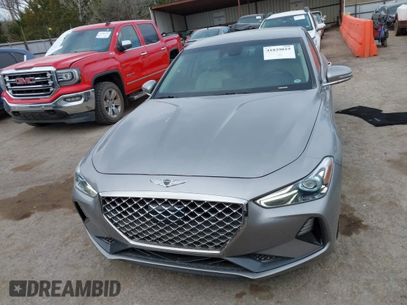 2021 Genesis G70 2.0T with VIN KMTG64LA9MU073635, listed as a IAAI auction lot 41829019 with 47,186 mi miles and . Bid and sale history available at DreamBid. Image 12.