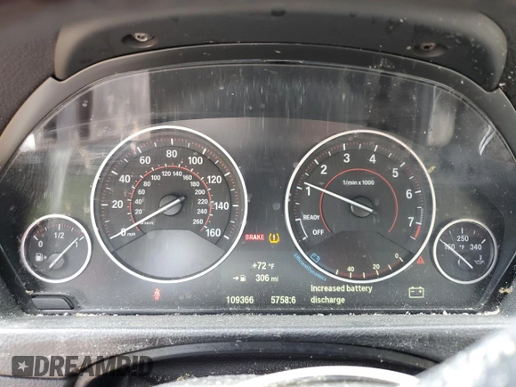 2015 BMW 4 Series 435i with VIN WBA3R1C50FK193213, listed as a Copart auction lot 58164215 with 109,366 mi miles and Salvage title. Bid and sale history available at DreamBid. Image 9.