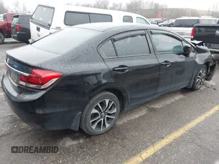 2015 Honda Civic EX with VIN 19XFB2F82FE005424, listed as a IAAI auction lot 40898381 with 189,558 mi miles and . Bid and sale history available at carsss.com. Image 4.