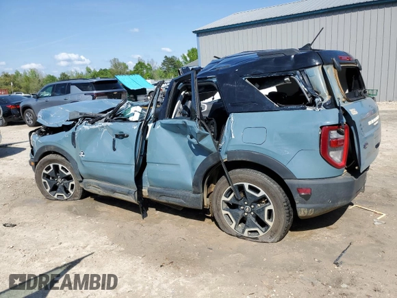 2021 Ford Bronco Sport Outer Banks with VIN 3FMCR9C64MRA77155, listed as a Copart auction lot 51614645 with Not provided miles and Non repairable. Bid and sale history available at DreamBid. Image 2.