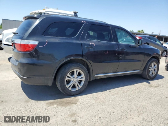 2013 Dodge Durango SXT with VIN 1C4RDHAG7DC692378, listed as a Copart auction lot 55125935 with 123,097 mi miles and Salvage title. Bid and sale history available at DreamBid. Image 3.