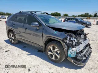 2025 Toyota RAV4 SE with VIN JTMCB3FV5SD244265, listed as a Copart auction lot 66194265 with 1,636 mi miles and Salvage title. Bid and sale history available at DreamBid. Image 4.
