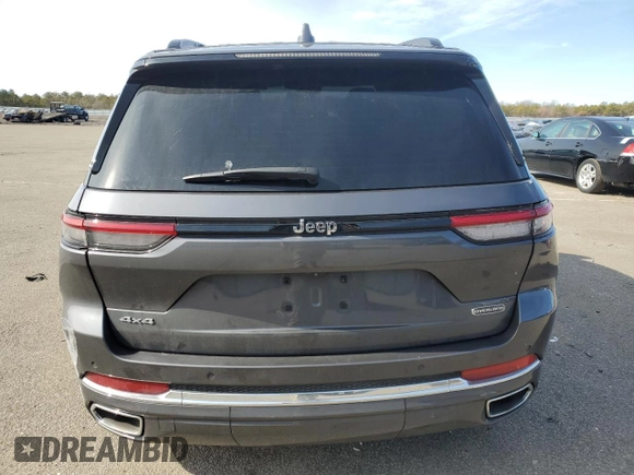 2022 Jeep Grand Cherokee Overland с VIN 1C4RJHDG7N8628396, выставлен на аукционе Copart как лот 45185415 с пробегом 61 032 миль миль и Списание • Salvage title. История ставок и продаж доступна на DreamBid. Изображение 6.