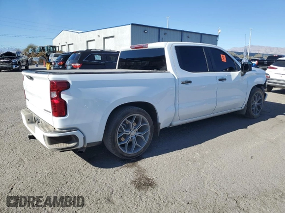 2024 Chevrolet Silverado 1500 Custom with VIN 3GCPABEK1RG316159, listed as a Copart auction lot 88814825 with 7,623 mi miles and Salvage Title. Bid and sale history available at DreamBid. Image 3.