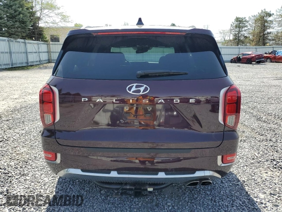 2022 Hyundai Palisade Calligraphy z VIN KM8R74HE0NU376803, wystawiony jako Copart lot #54317595 z przebiegiem 10 715 mil mil oraz Szkody całkowita. Historia ofert i sprzedaży dostępna na DreamBid. Obrazek 6.