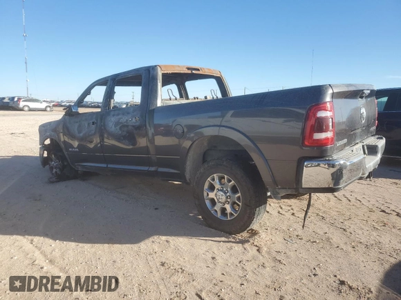 2021 Ram 2500 Laramie with VIN 3C6UR5FL3MG670740, listed as a Copart auction lot 83777644 with 0 mi miles and Non Repairable. Bid and sale history available at carsss.com. Image 2.