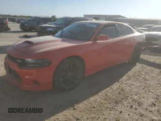 2021 Dodge Charger R/T z VIN 2C3CDXCT1MH506720, wystawiony jako Copart lot #49251175 z przebiegiem 58 498 mil mil oraz Czysty tytuł • Clean title. Historia ofert i sprzedaży dostępna na DreamBid. Obrazek 1.