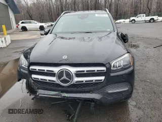 2021 Mercedes-Benz GLS 450 with VIN 4JGFF5KE7MA529553, listed as a Copart auction lot 39989374 with 34,459 mi miles and . Bid and sale history available at DreamBid. Image 5.