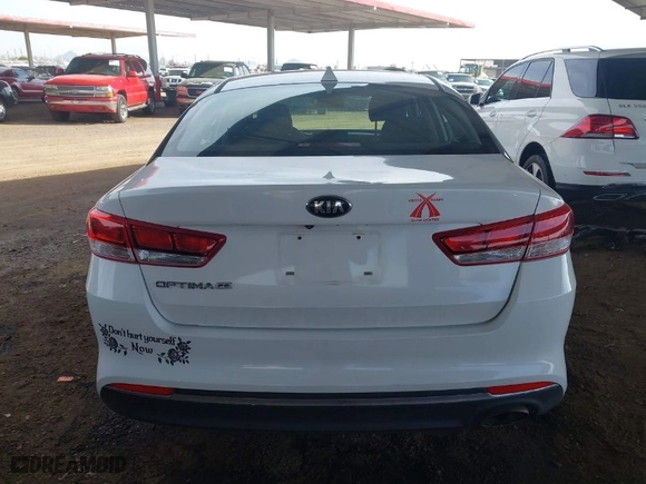2016 Kia Optima LX with VIN 5XXGT4L31GG049316, listed as a IAAI auction lot 41786981 with 148,345 mi miles. Bid and sale history available at carsss.com. Image 16.
