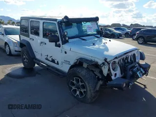 2018 Jeep Wrangler JK Unlimited Sport S with VIN 1C4BJWDG8JL908180, listed as a IAAI auction lot 41377025 with 70,209 mi miles. Bid and sale history available at carsss.com. Image 1.