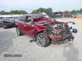 2017 Cadillac XT5 Premium Luxury AWD with VIN 1GYKNERS6HZ297417, listed as a IAAI auction lot 42098439 with 1 mi miles. Bid and sale history available at carsss.com. Image 1.