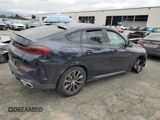 2025 BMW X6 xDrive40i with VIN 5UX33EX00S9W74119, listed as a Copart auction lot 53427535 with 20,282 mi miles and Clean Title. Bid and sale history available at carsss.com. Image 3.
