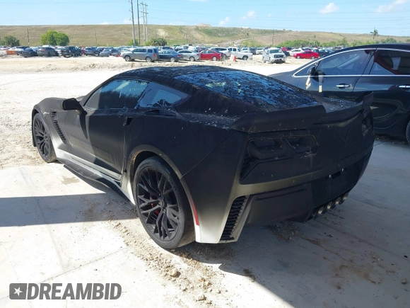 2019 Chevrolet Corvette Z06 3LZ with VIN 1G1YU2D67K5601664, listed as a IAAI auction lot 41923120 with 2,216 mi miles. Bid and sale history available at carsss.com. Image 3.