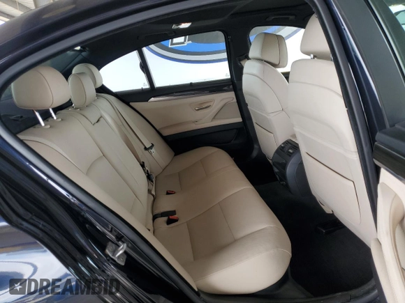 2013 BMW 5 Series 550i with VIN WBAFR9C52DDX80316, listed as a Copart auction lot 53540725 with 122,896 mi miles and Salvage Title. Bid and sale history available at carsss.com. Image 10.