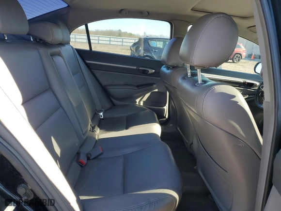 2011 Honda Civic Sdn EX-L with VIN 2HGFA1F96BH504118, listed as a Copart auction lot 44194695 with 173,660 mi miles and Salvage Title. Bid and sale history available at carsss.com. Image 10.