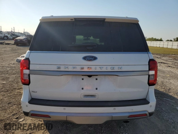 2022 Ford Expedition XLT with VIN 1FMJU1HT4NEA58969, listed as a Copart auction lot 75563424 with 27,905 mi miles and Salvage Title. Bid and sale history available at carsss.com. Image 6.